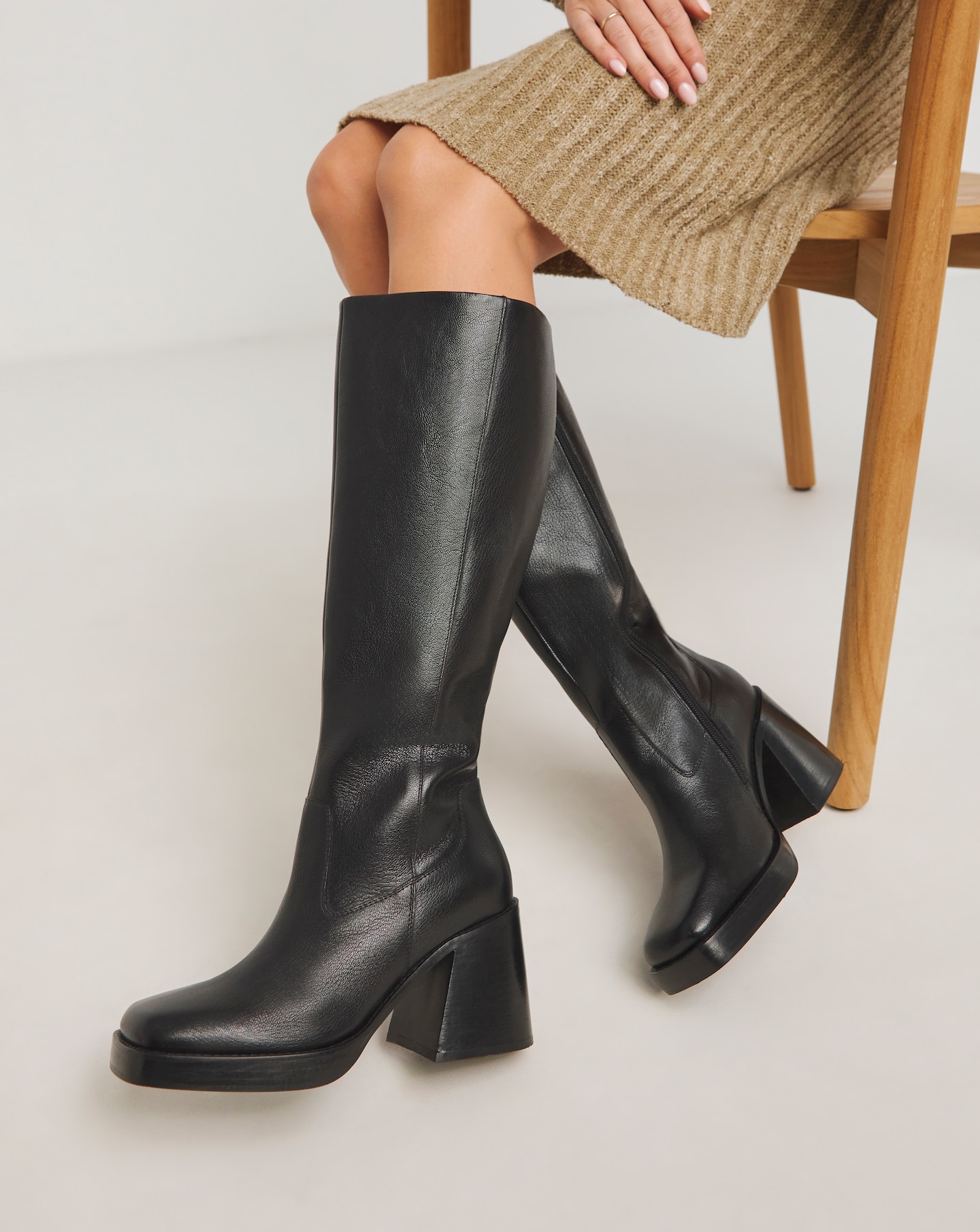 Wide fit knee high boots ireland cheap