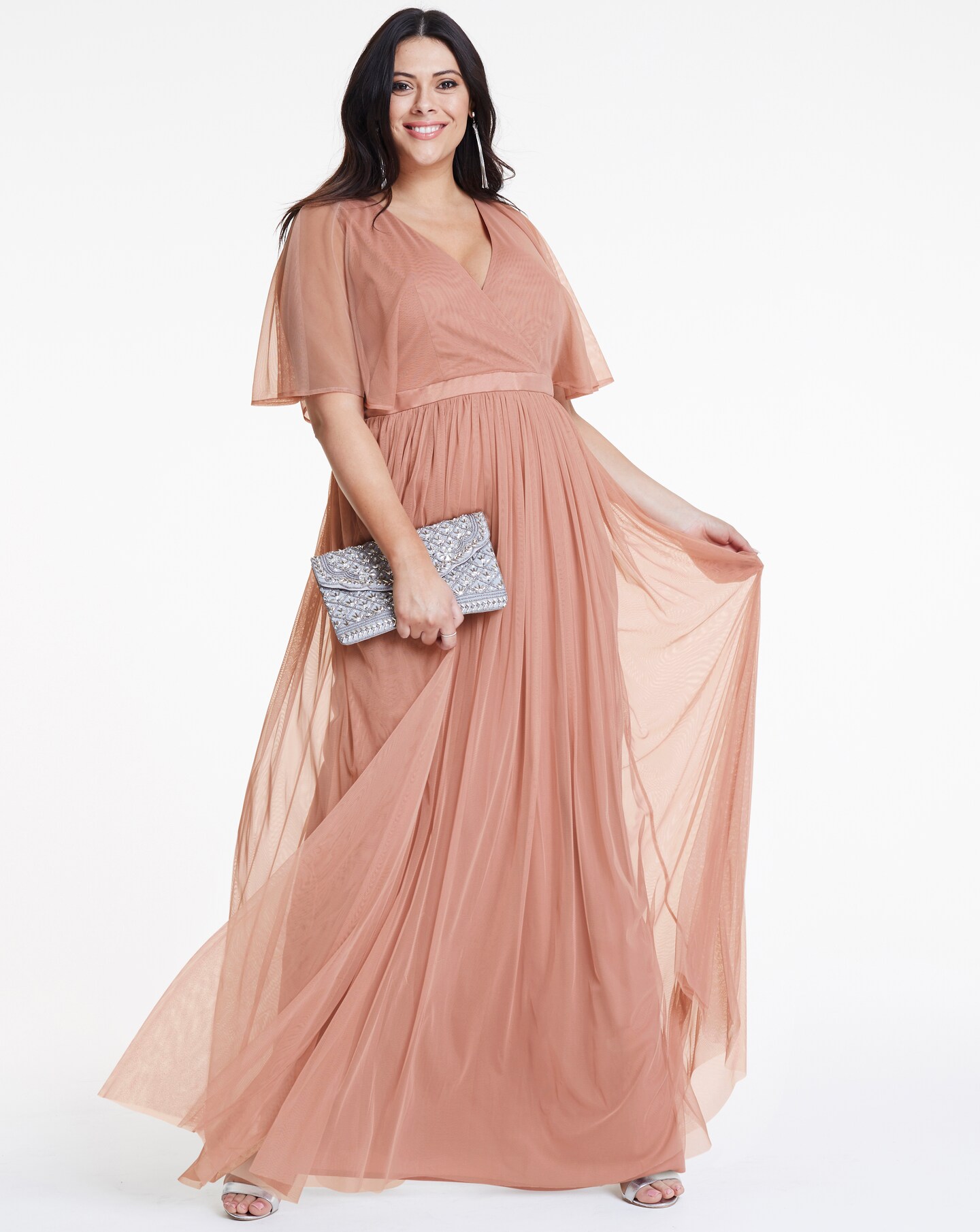 Anaya Kimono sleeve wrap maxi dress 