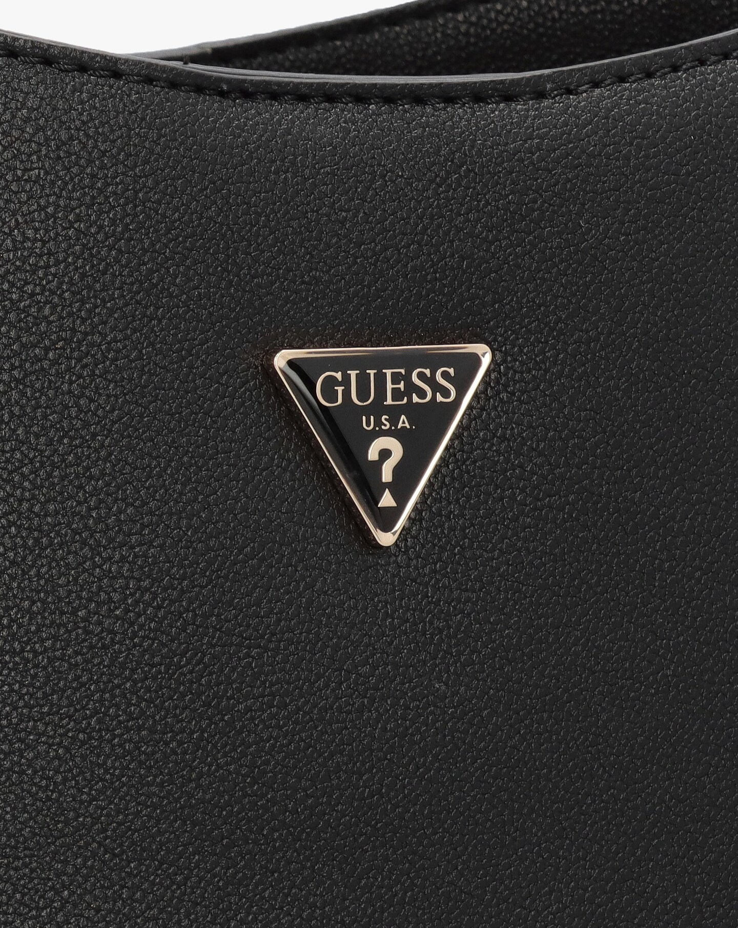 Sac à épaule GUESS Fedora Hobo - Noir, En Polyuréthane, Fermeture Magnétique