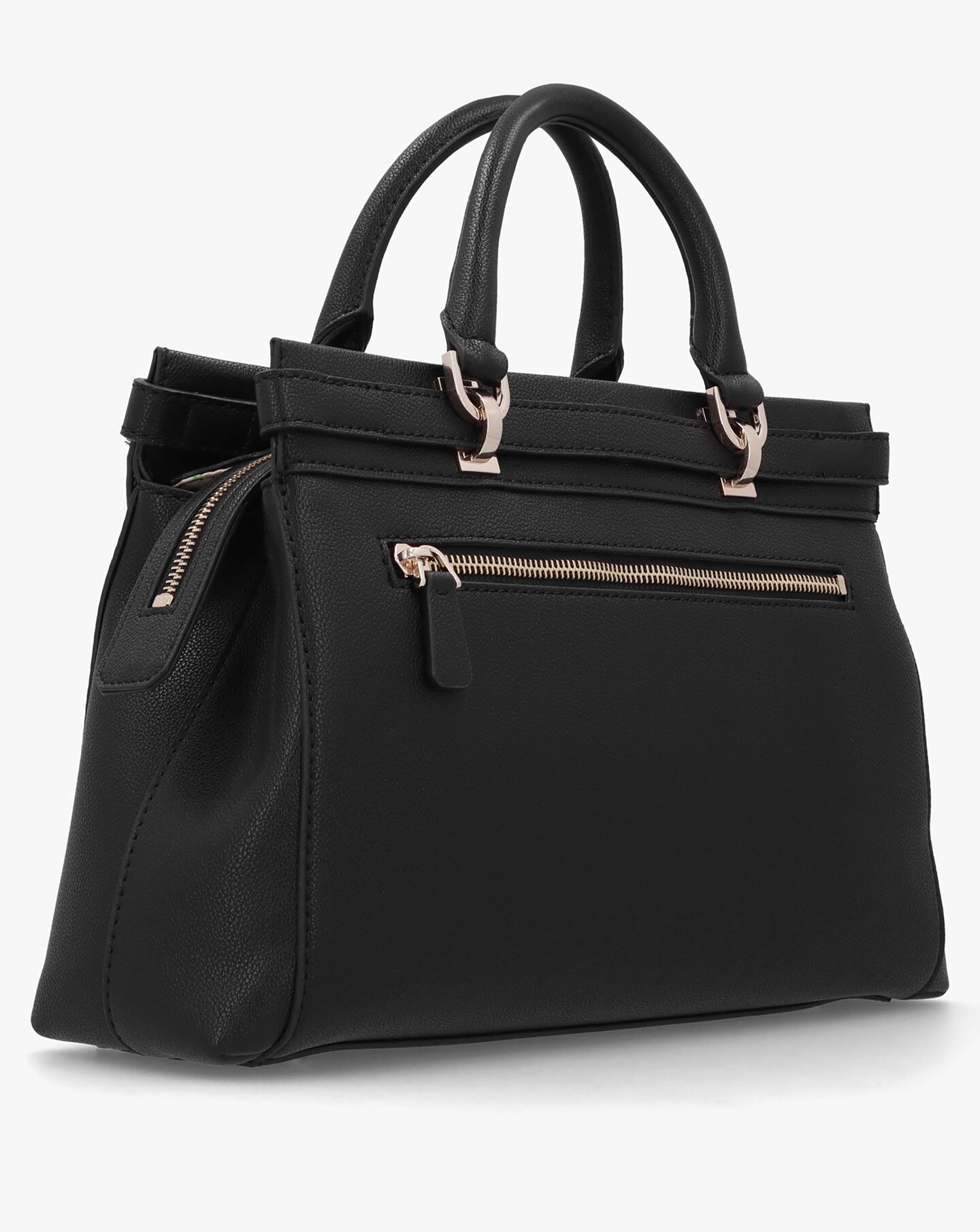 Guess Eco Ali Luxury Black Satchel Bag Simply Be