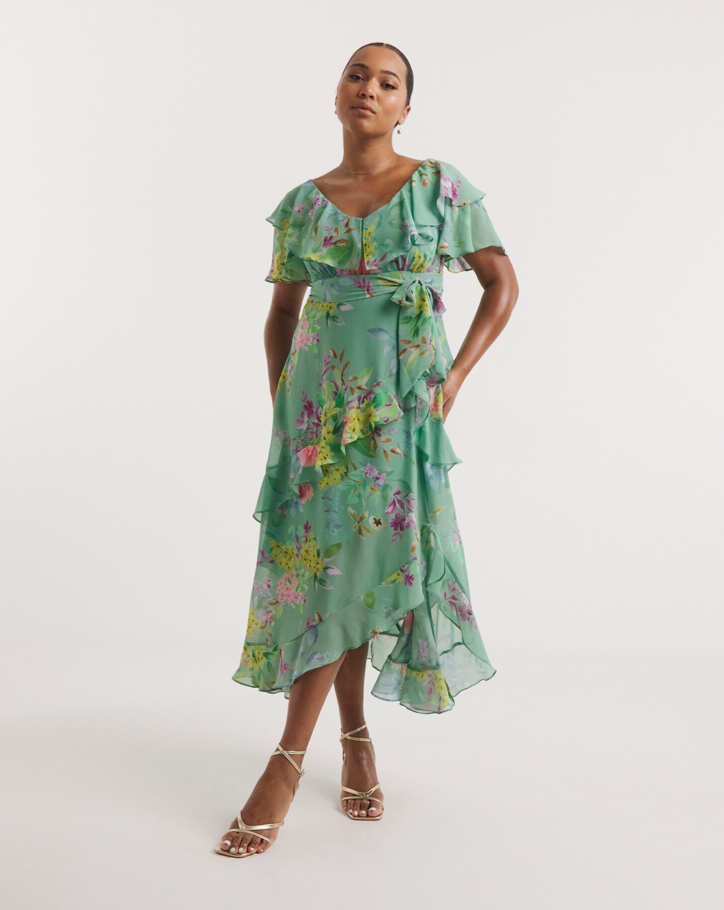 Joanna Hope Ruffle Maxi Dress | Simply Be