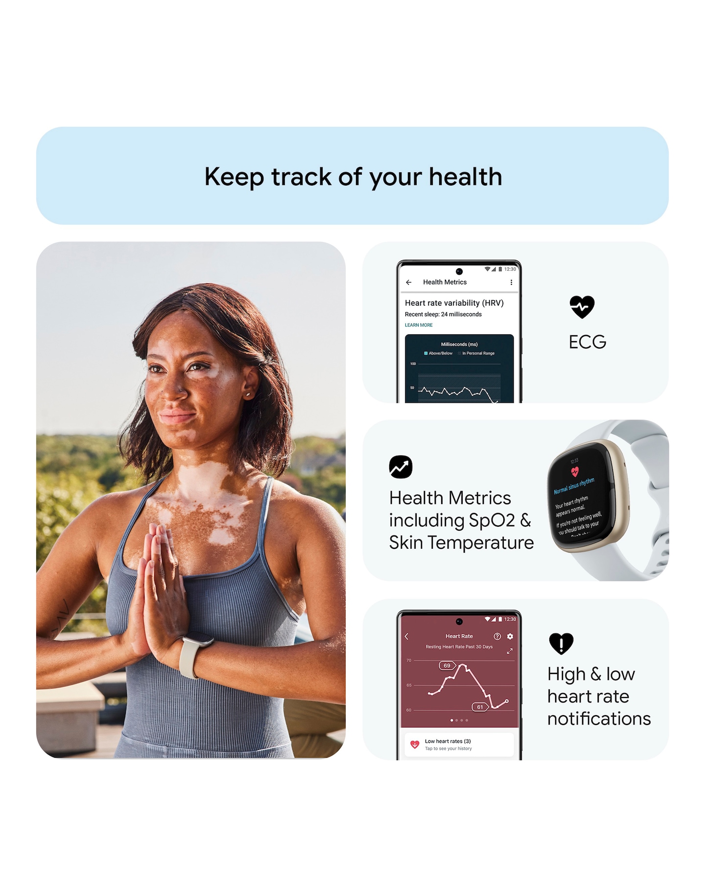 Health Metrics Spo2 Meaning Fitbit Fitbit Sense Smart Watch Lunar