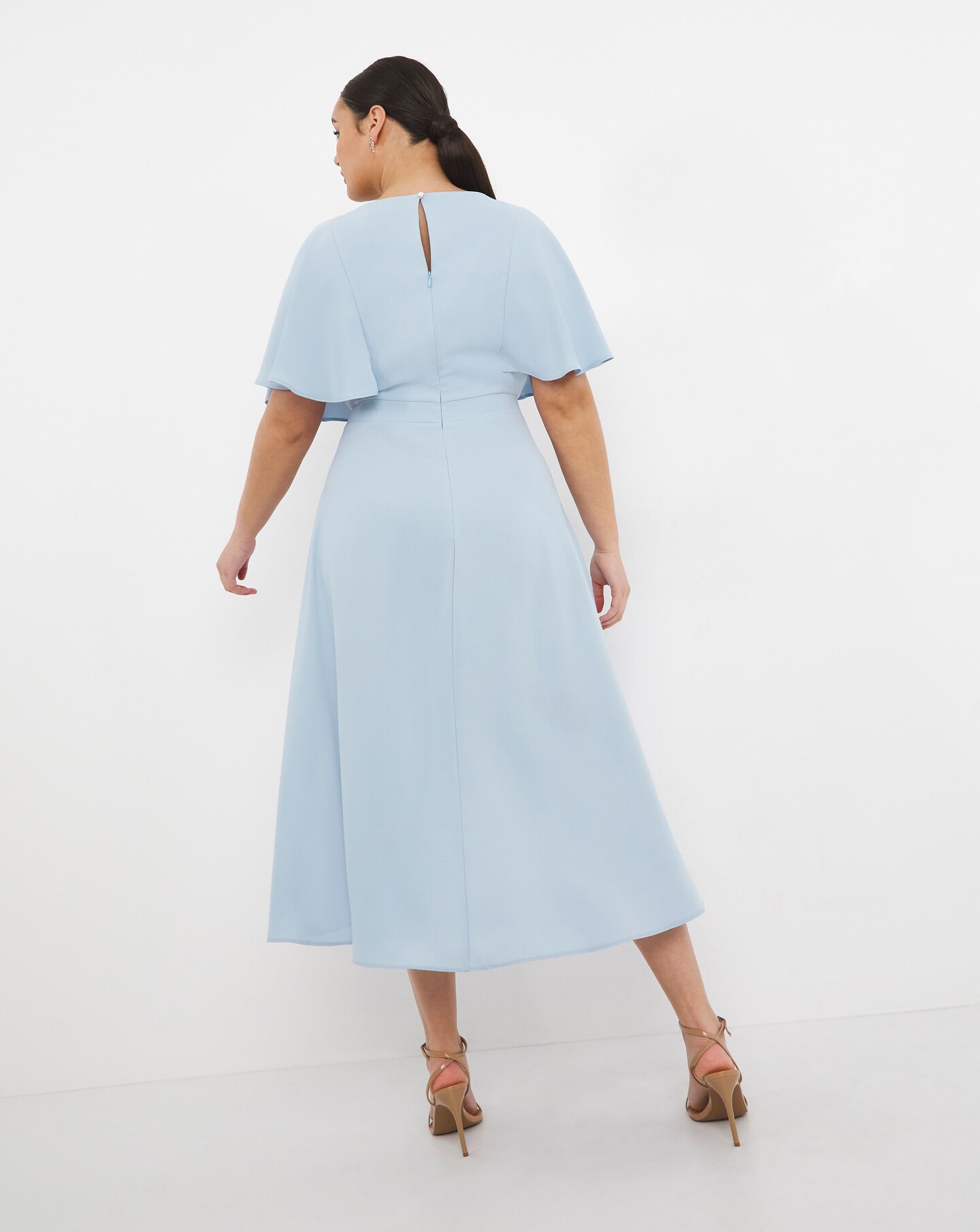 Joanna Hope Angel Sleeve Wrap Midi Dress Simply Be