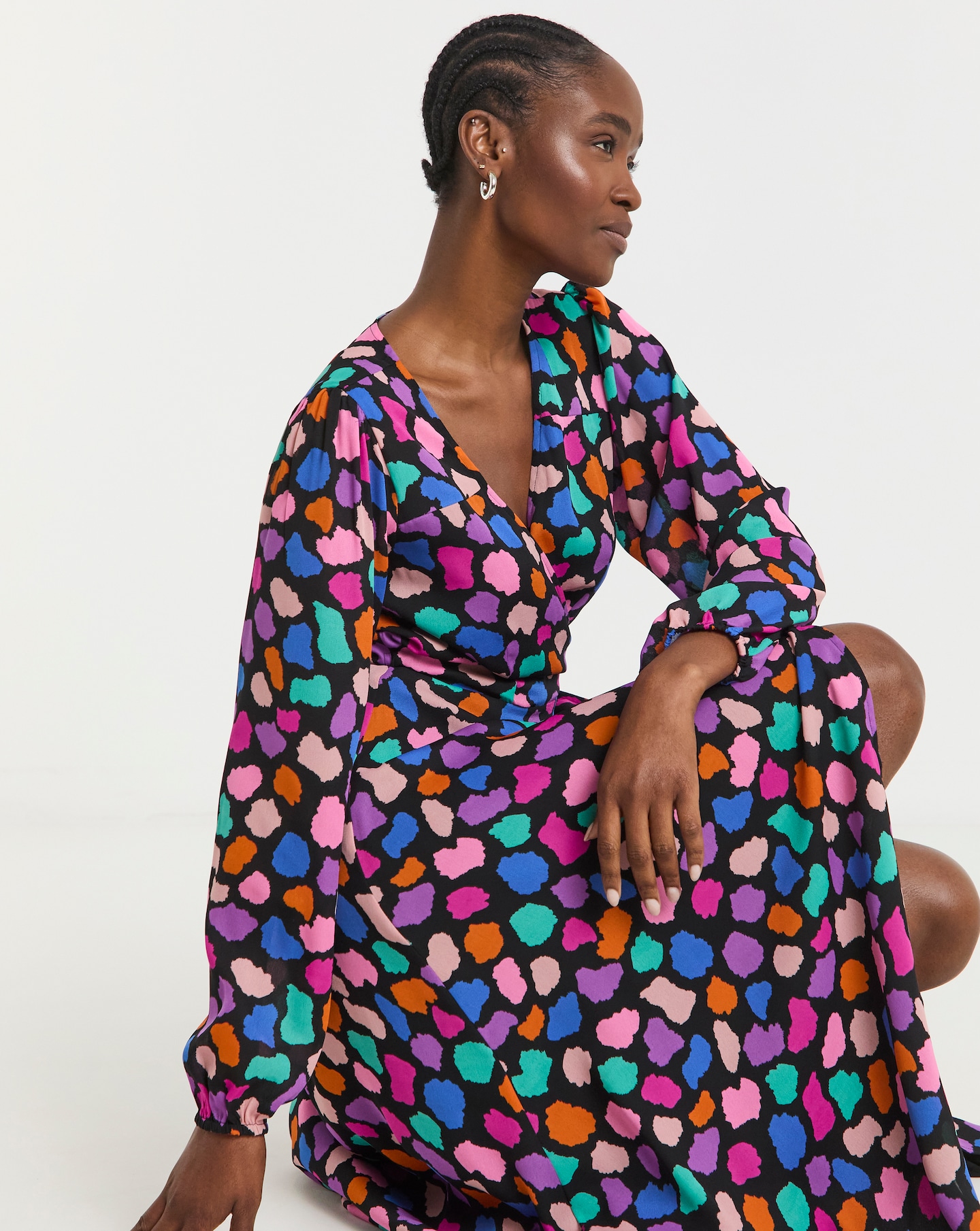 chinese dress ladies Lita | Leopard Print Twisted Asymmetric Maxi Dress